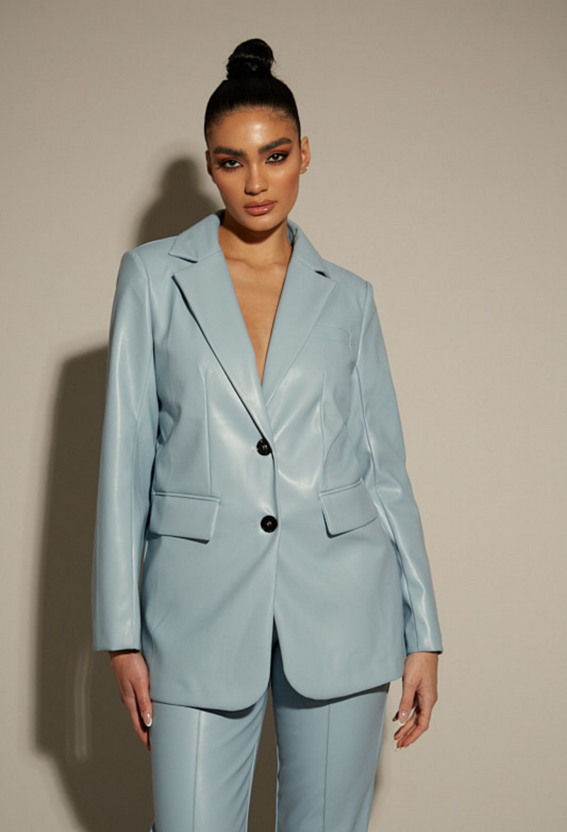 Womens leather best sale pant suits