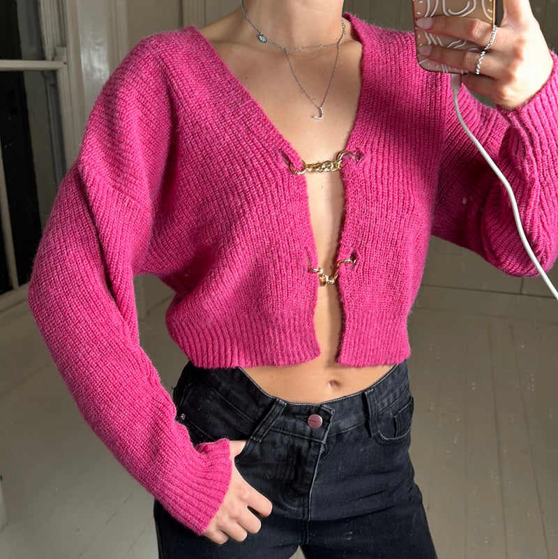 Pink chain jumper