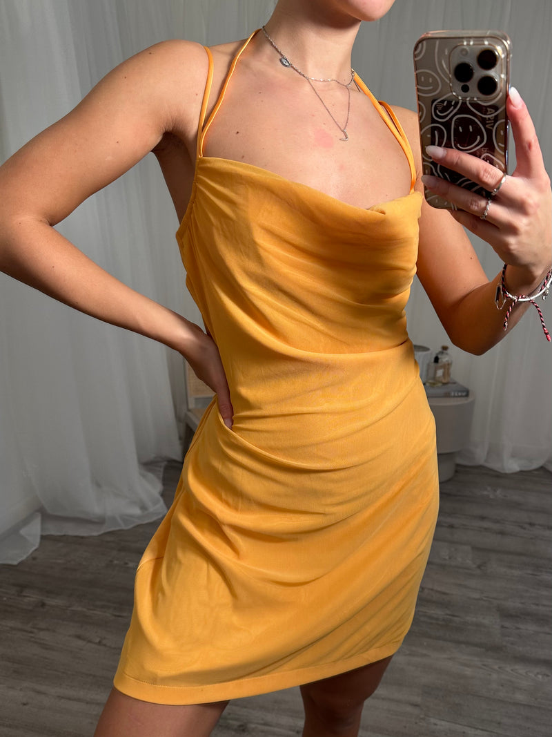 Orange mini dress size medium