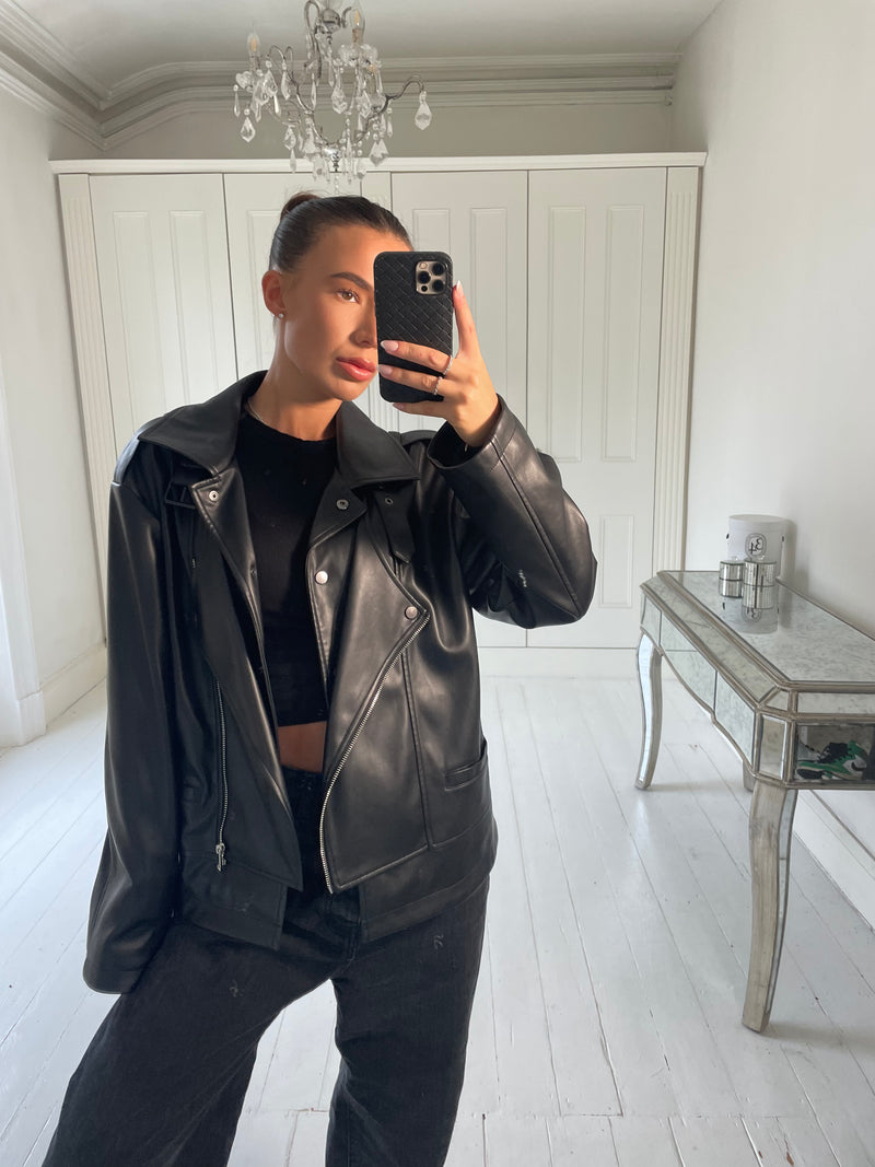 leather jacket size 8