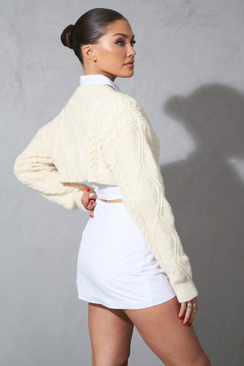 Cream knitted jumper